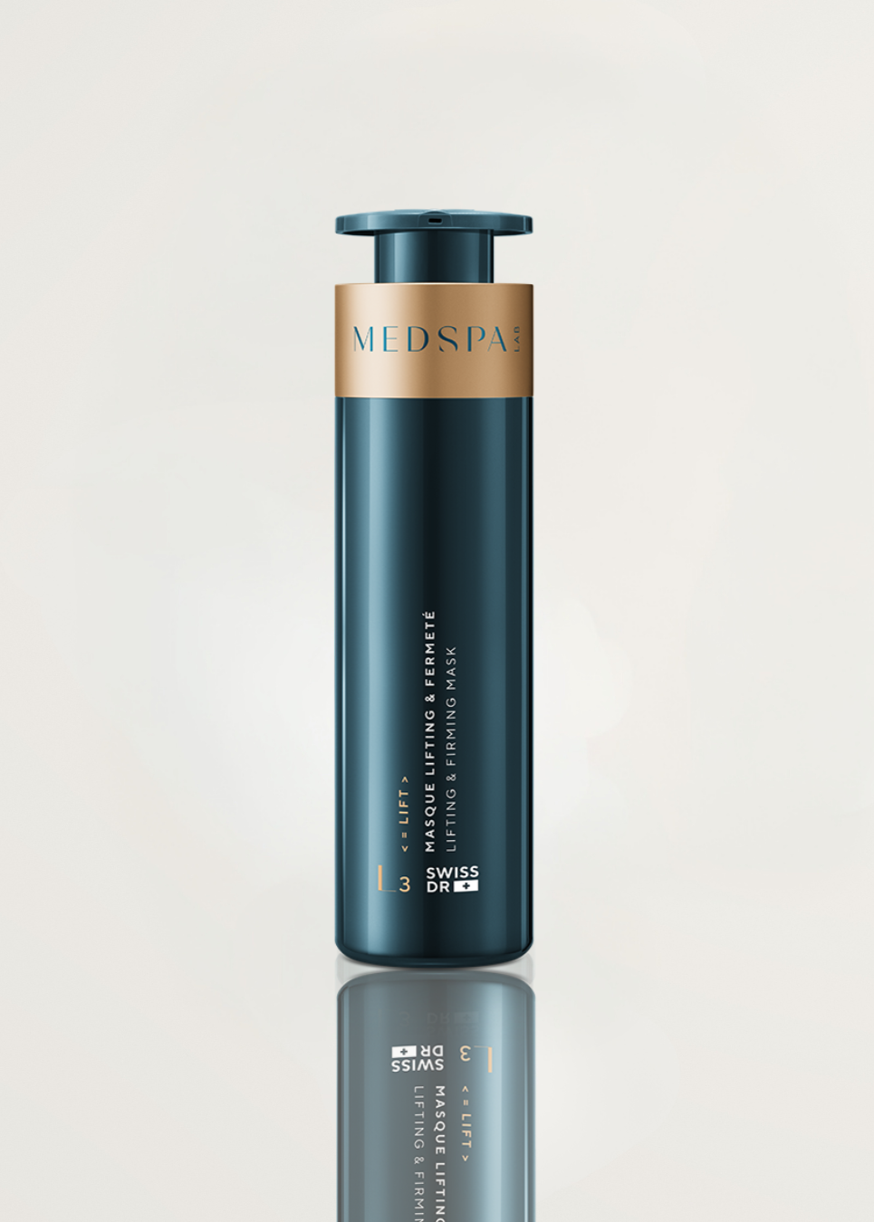 Masque visage L3 MEDSPA LABORATOIRES, soin raffermissant et hydratant pour lisser la peau et améliorer la fermeté.