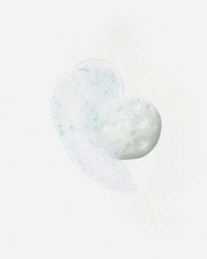 Texture gel nettoyant purifiant O1 MEDSPA LABORATOIRES avec microsphères, nettoie la peau, élimine les impuretés et régule le sébum.